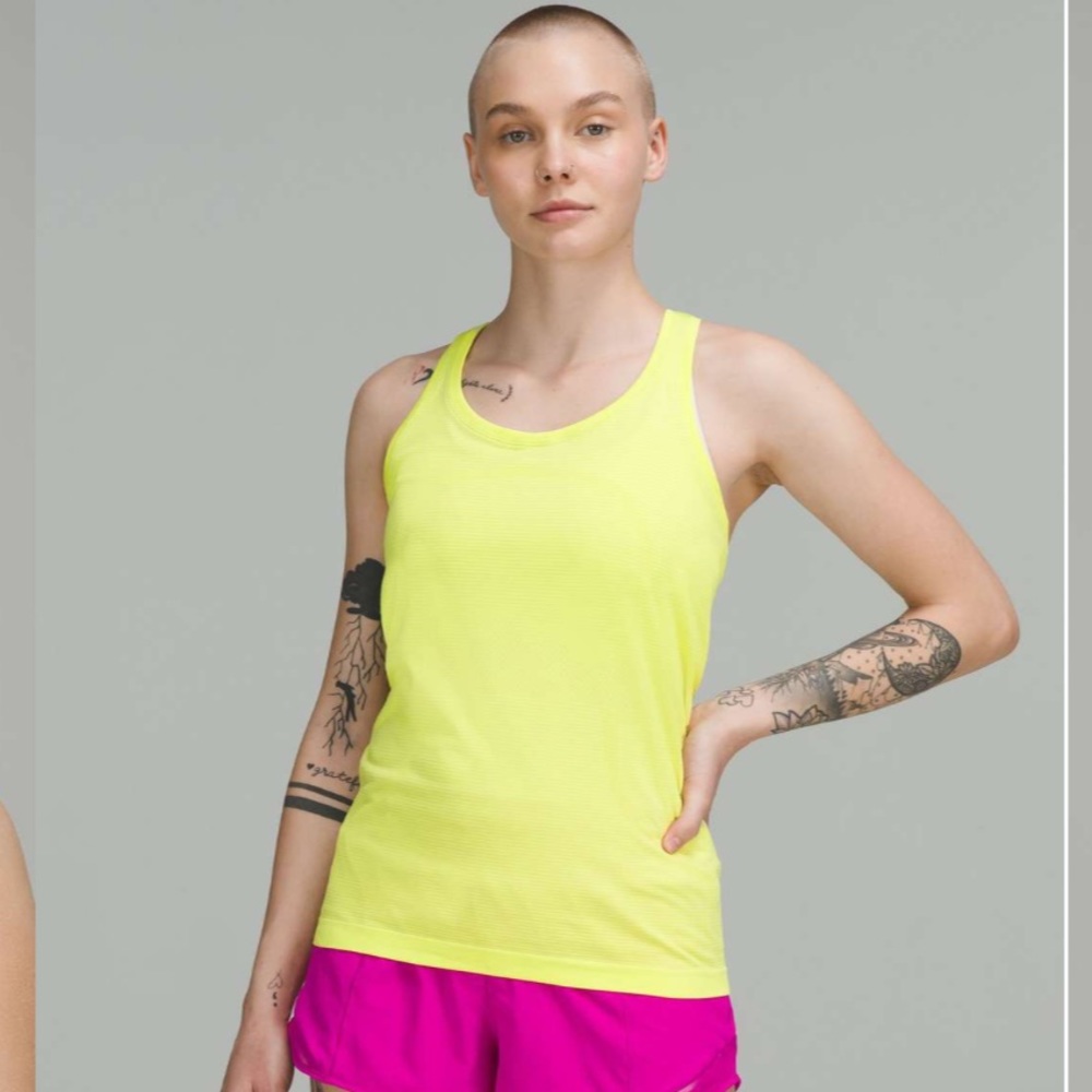 Lululemon Swiftly Tech Tank Electric Lemon 2 Gem